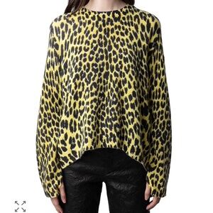 Markus Cashmere Leopard Print Sweater
